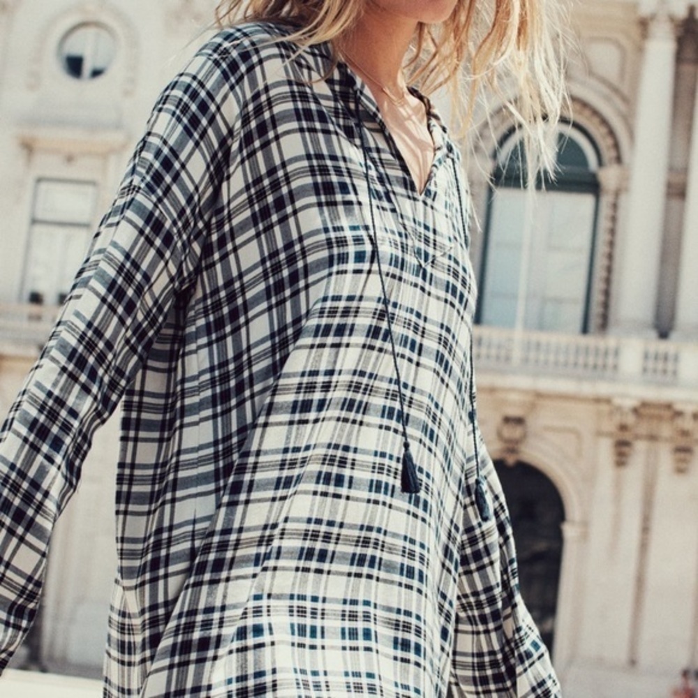 Madewell Plaid Artiste Tunic Shift Dress Size Small NWOT - Picture 11 of 11